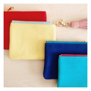 Bolsa de cuero para monedas / Monedero de monedas multicolor / Bolsa de monedas de cuero / Cambiar bolso / Cartera de monedas / Bolsa de cuero / Regalos de cuero