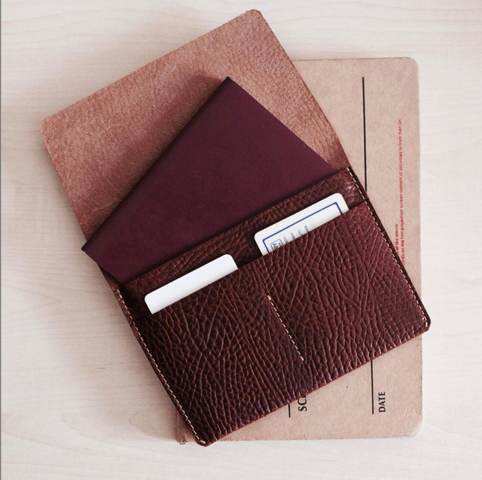 Leather Passport Holder. Handmade Genuine Leather Passport Etsy