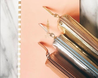 Leather Pencil Case | Multi-color Leather Pen Pouch | Handmade Pencil Bag | Leather Pouch | School Supplies | Leather Gift | Office Supplies