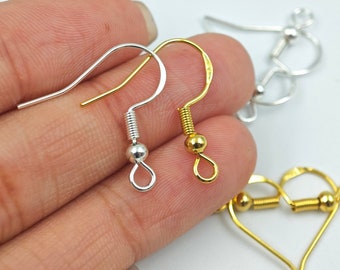 Ganci Per Orecchini Francesi In Argento Sterling 925 – 8 Pezzi Con 10 Anellini Aperti, Ipoallergenici Per Bigiotteria Fai Da Te