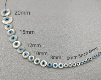 MYSTIC JEWELS - Vetro Contro Il Male Degli Occhi, Blu E Bianco