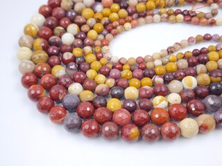 Perline Di Diaspro Mookaite Naturali LIFAVOVY – 10 Mm, Filo 38 Cm (37-39 Pezzi), Per Gioielli Fai Da Te