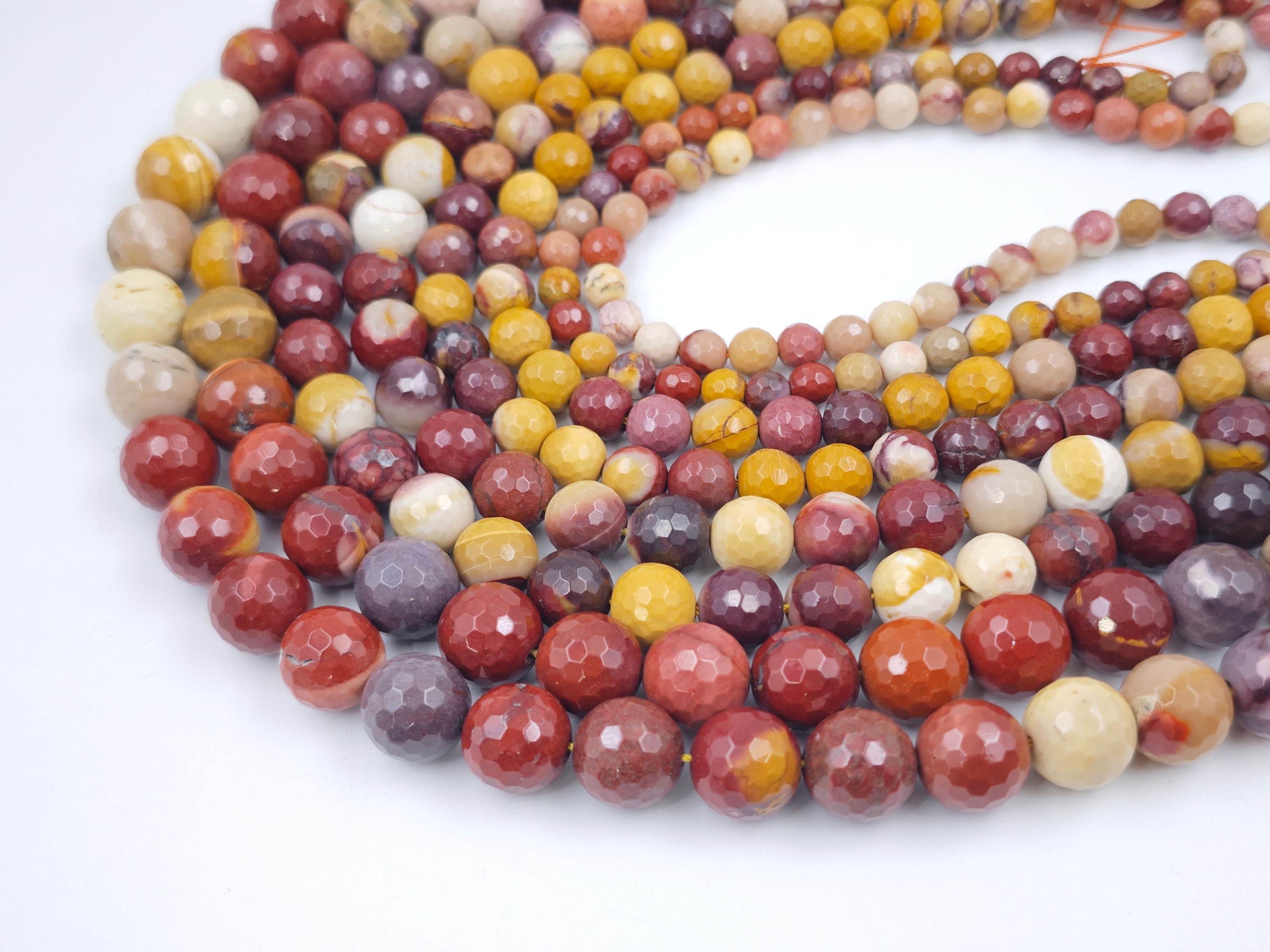 Perline Di Diaspro Mookaite Naturali LIFAVOVY – 10 Mm, Filo 38 Cm (37-39 Pezzi), Per Gioielli Fai Da Te