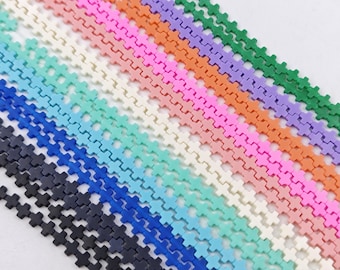 6mm Multi color Cross Beads Coral Cross Bracelet Beads Tiny Cross Jewelry, Cross Spacer Beads 30 pcs or more , Wholesale Cross Beads, YB1136