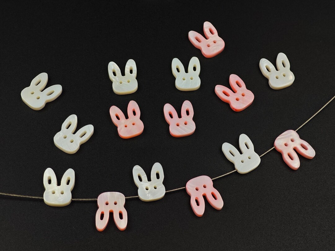 12Γ15mm Mother of Pearl Rabbit Beads ,natural MOP Rabbit Beads, Shell ...
