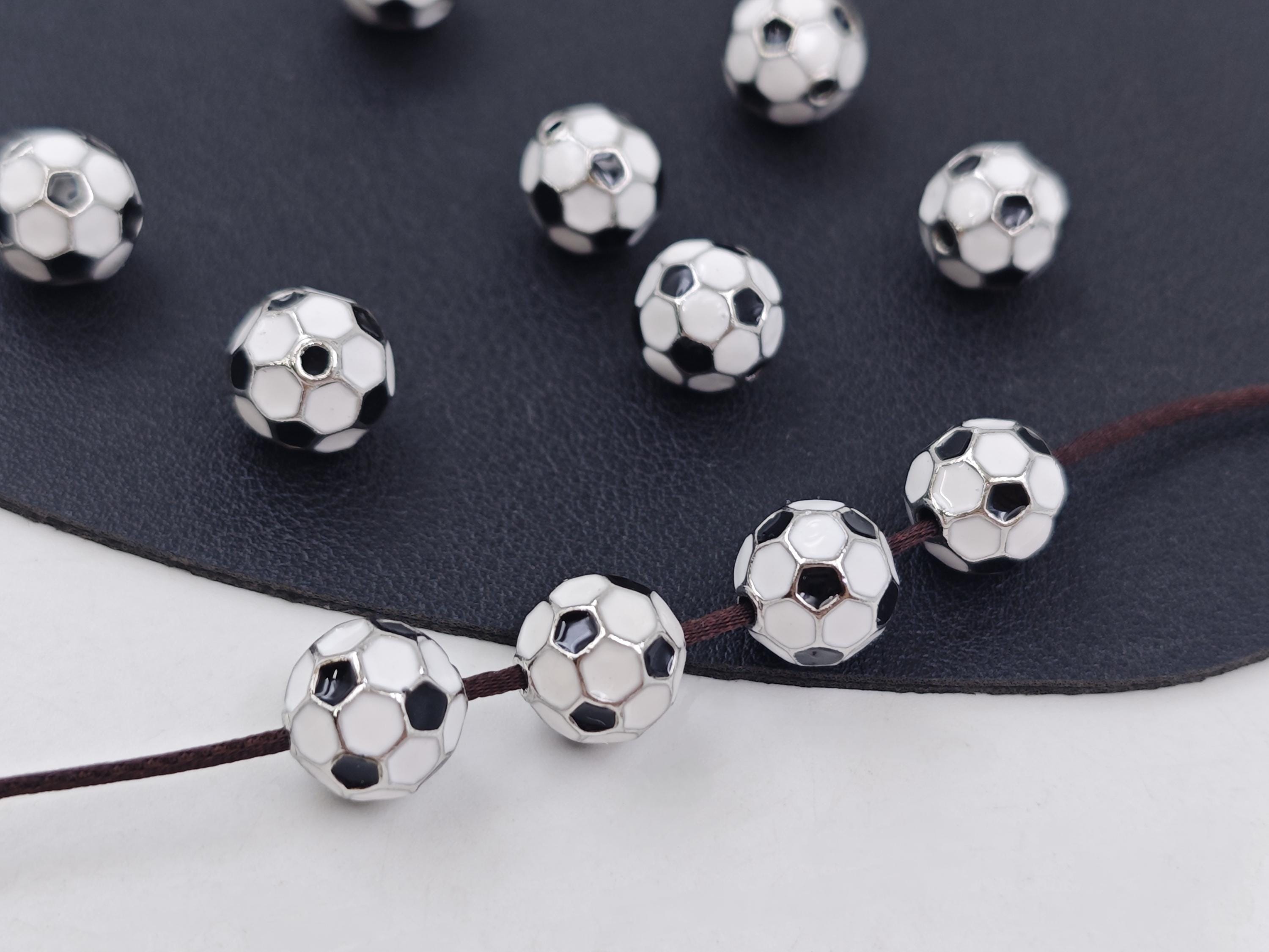 Soccer ball beads - Etsy 日本