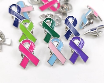 Breast Cancer Awareness Pin , Cancer Ribbon Pin, Cancer Ribbon Pin Badge , Breast Cancer Breast Cancer Prevention , 5 pcs or more , YB1203