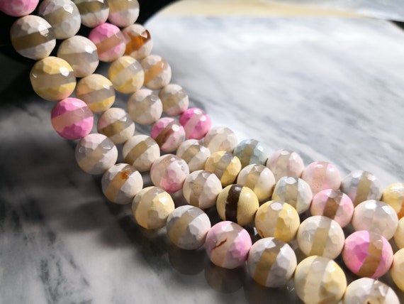 10MM Multicolor Agate Onyx Coin Shape Loose Beads 15/"