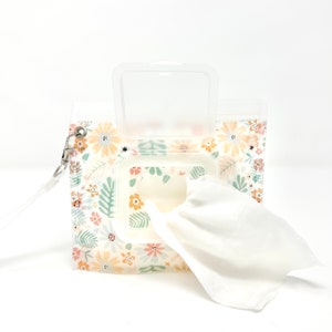 Wet Wipes Mini Pouch Baby Travel Mini Wipe Case Mini Wet Wipe Dispenser Holder Baby Shower Gift Mom Gift Diaper Bag Essentials image 5