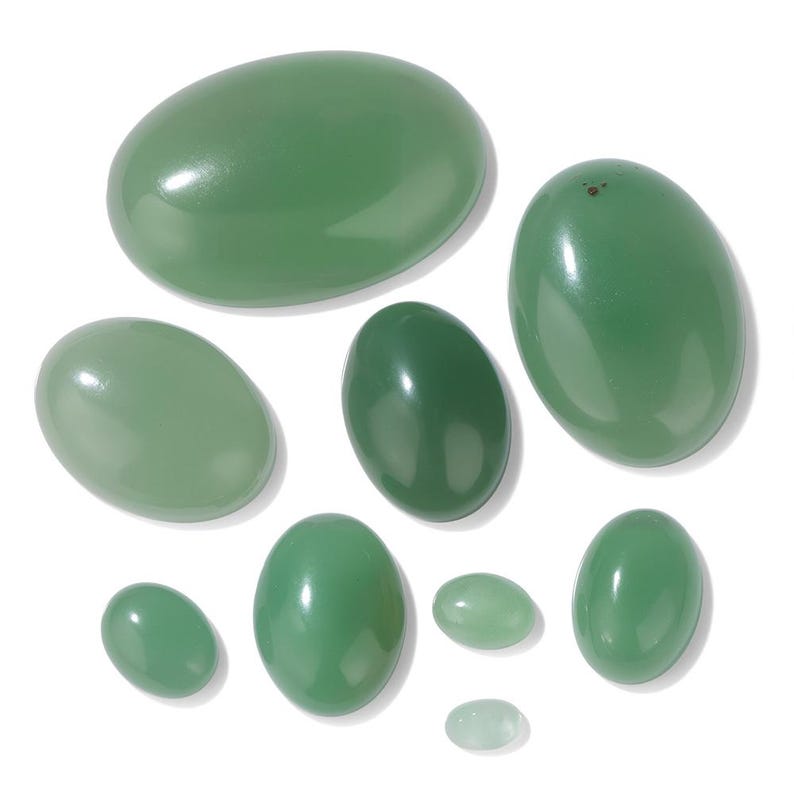 5 Stück 6 mm 10 mm 14 mm 18 mm 25 mm Naturstein Oval Cabochon Cabochon, polierte Cabochons für Schmuck Edelstein Charme, ovale Cabochon Partien Bild 16