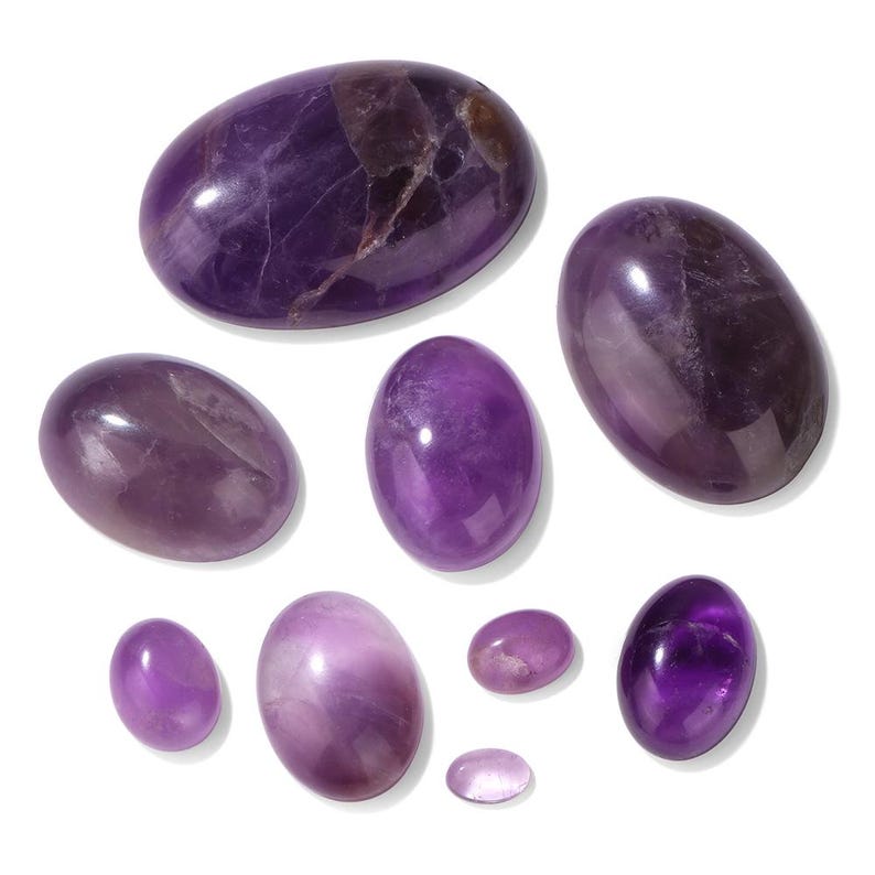 5 Stück 6 mm 10 mm 14 mm 18 mm 25 mm Naturstein Oval Cabochon Cabochon, polierte Cabochons für Schmuck Edelstein Charme, ovale Cabochon Partien Bild 17