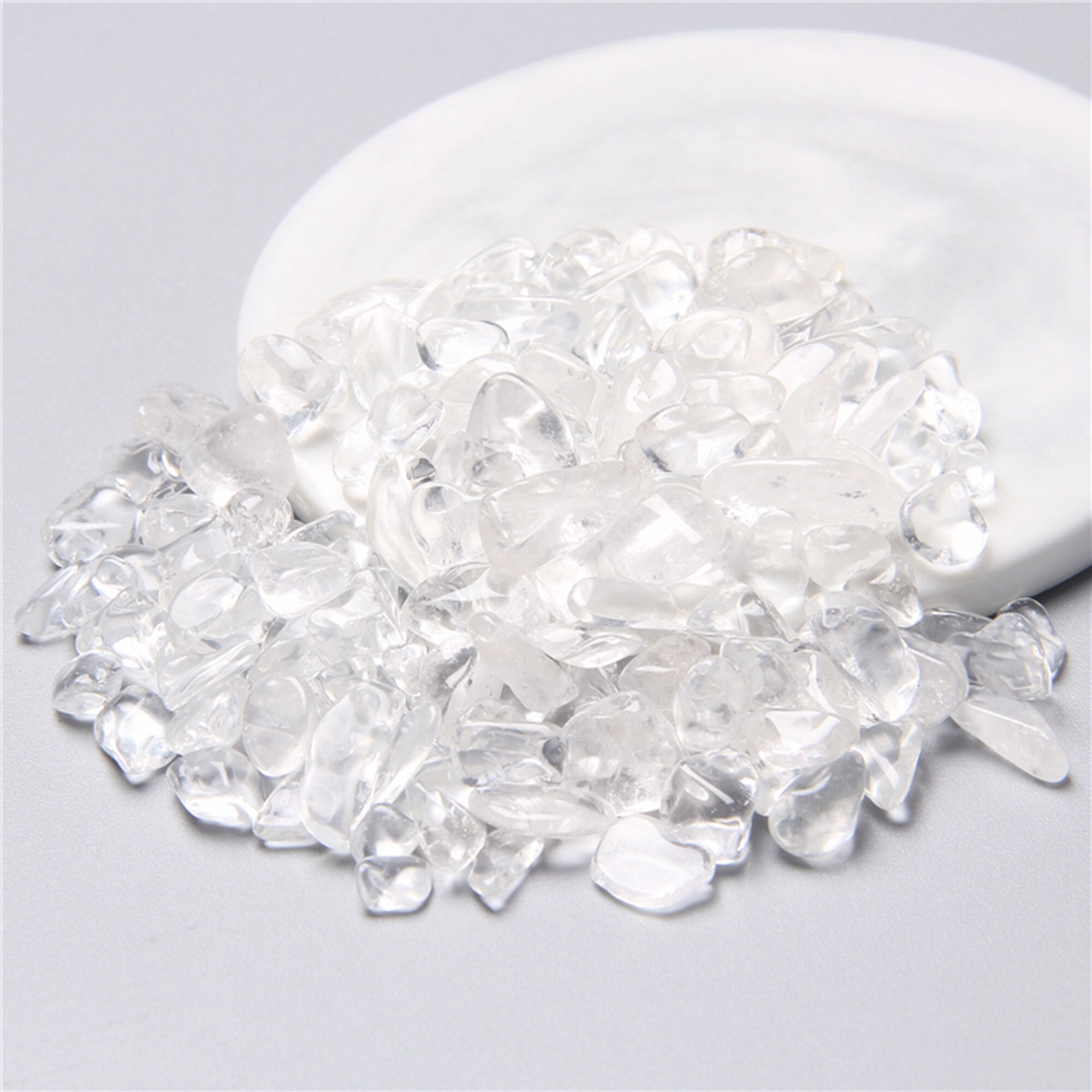 100 G Clear Quartz Chips 58mm white Healing Crystal Chips Etsy