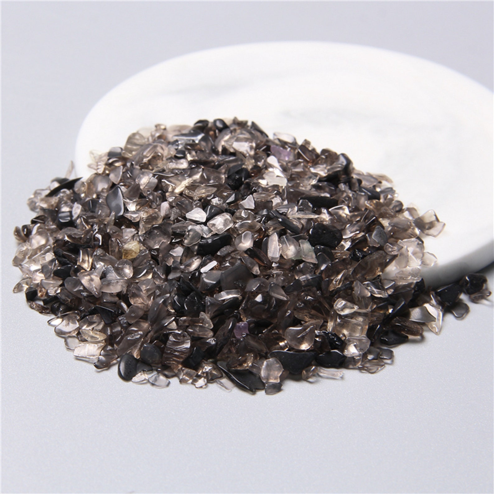 100G Natural Smoky quartz ChipsGemstone Chips Natural Etsy