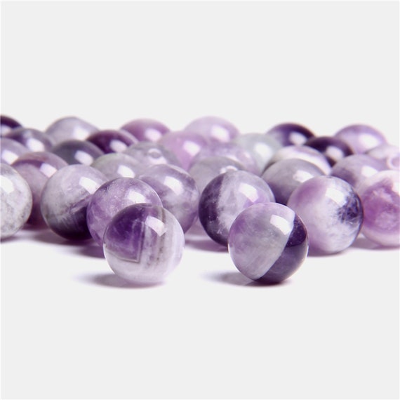 Beautiful Lavender Amethyst Natural Gemstone Smooth Round Beads 6mm 8mm 10mm