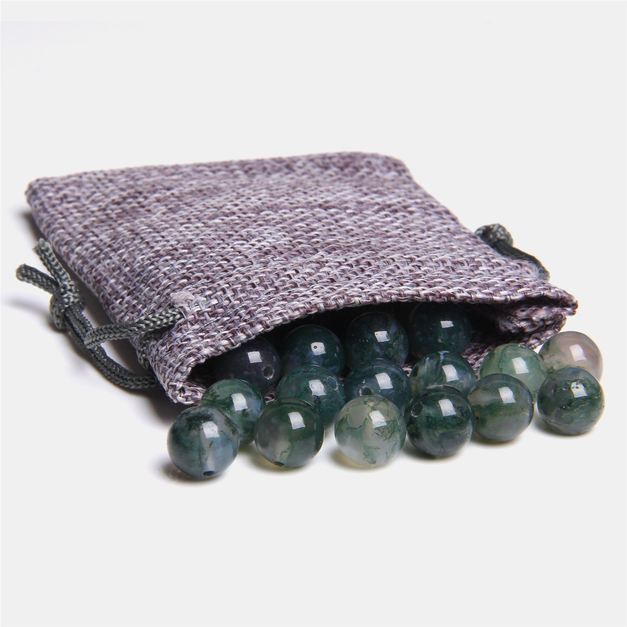 Natural green Moss Agate beads real agate beads green gemstone | Etsy