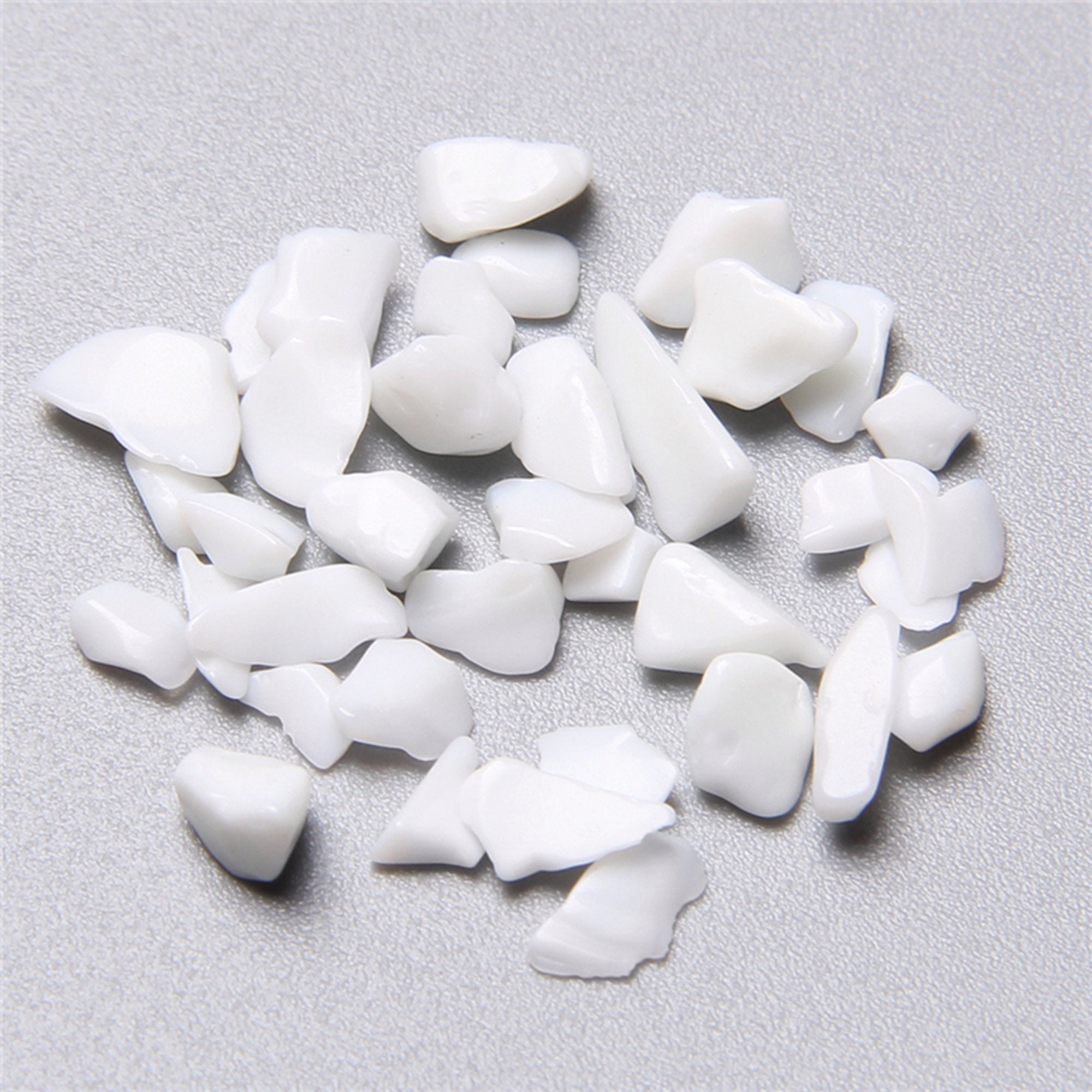100G Natural White Marble Gemstone Chips Rock Chips Tiny White Etsy UK