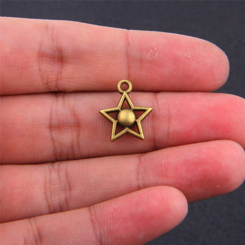 Diy 50pcs Charms pine cone 14mm Antique alloy pendant Vintage 3 colors