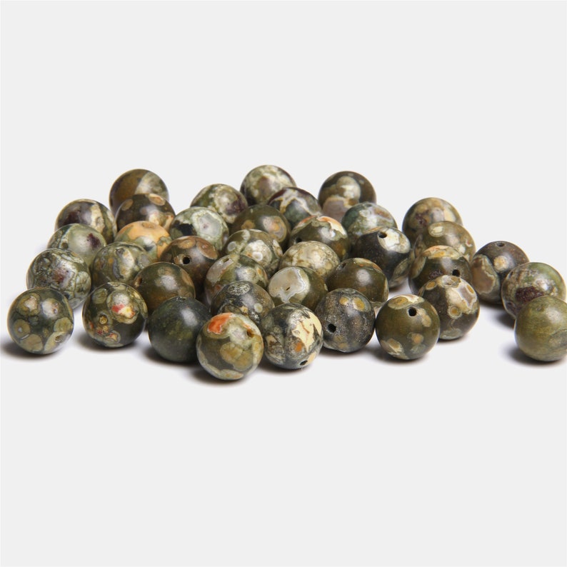 Natural old polar jade stone beads jewelry making green Jasper gemstone loose stone beads green round jade beads jewelry making 6-12mm stone