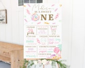 Sweet One Candy Milestone Sign--SELF EDIT download--First Birthday--Lollipop--Candy Land--Vintage Storefront--Sweet to be One--Candy Shop Il_170x135