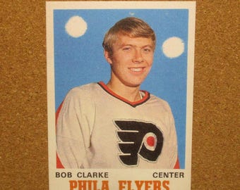 1970/71 O-Pee-Chee Hockey #195 Bobby Clarke {} Philadelphia Flyers (RC) RP