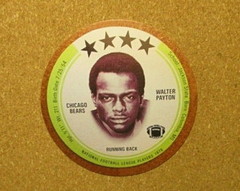 1976 Saga Disc Football #23 Walter Payton [] Chicago Bears (RC) RP