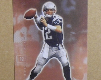 2001 U. Deck FX Football #54 Tom Brady [] New England Patriots (RC) RP