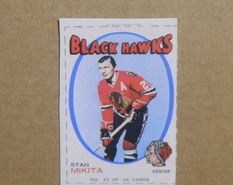 1971 Bazooka Hockey #35 Stan Mikita [] Chicago Blackhawks (RP)