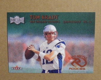 2000 FL Metal Emerald Football #267E Tom Brady [] New England Patriots (RC) RP
