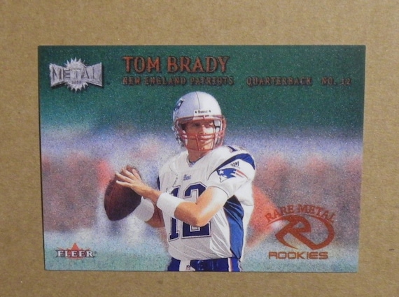 2000 FL Metal Emerald Football #267E Tom Brady [] New England Patriots (RC)  RP - Etsy
