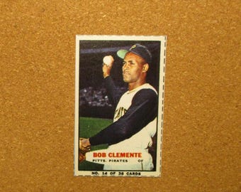 1964 Bazooka Baseball #14 Roberto Clemente [] Pittsburgh Pirates (RP)