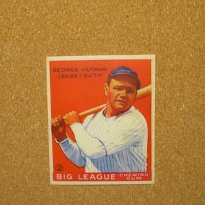 1933 Goudey Baseball #149 Babe Ruth [] Yankees de New York (RP)
