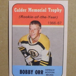 1967/68 Hockey #118 Bobby Orr [] Bruins de Boston (RP)