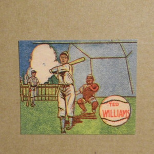 1943 député & Co. R302-1 Ted Williams [] Red Sox de Boston (RP)
