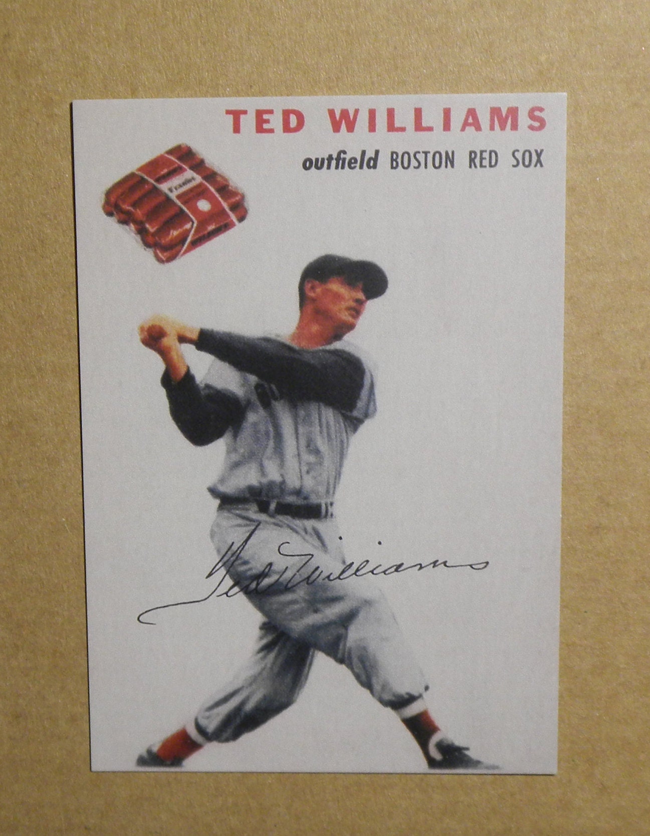 1954 Wilson Franks Baseball #20 Ted Williams [] Boston Red Sox (RP)