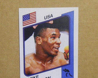 1986 Supersport Alum Sticker #153 Mike Tyson (RC) RP