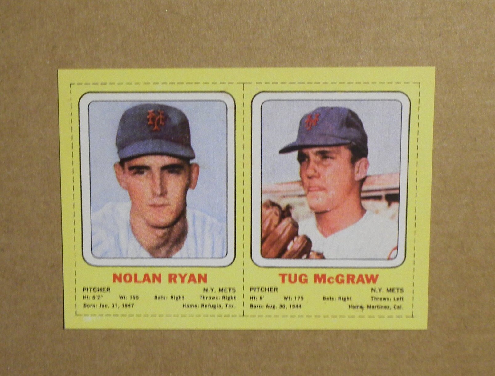 1970 Transogram Mets Panel Nolan Ryan/tug Mcgraw new York - Etsy