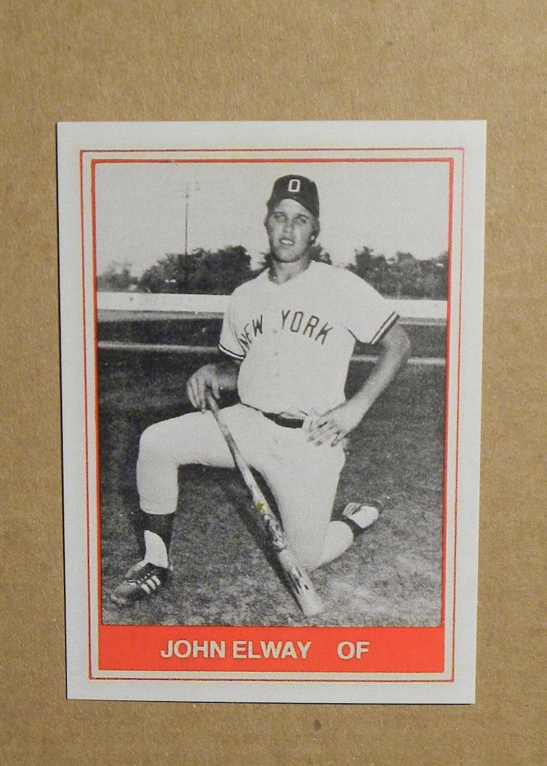 1982 TCMA Baseball 13 John Elway Oneonta Yankees RC RP Etsy