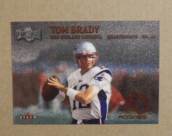 2000 FL Metal Football #267 Tom Brady [] New England Patriots (RC) RP