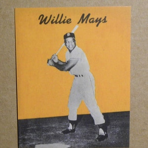 1958 Hires Root Beer Test Issue [] Willie Mays (San Francisco Giants) RP