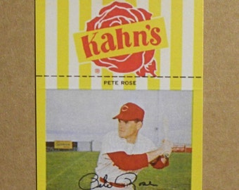 1967 Kahn's Wieners Baseball #32 Pete Rose (Cincinnati Reds) RP
