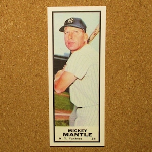 1968 Bazooka Baseball** Mickey Mantle [] Yankees de New York (RP)