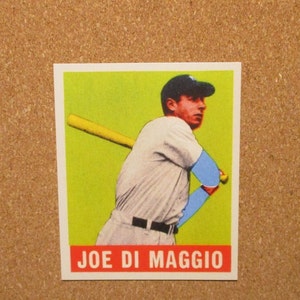 1948 Leaf Baseball #1 Joe DiMaggio {} Yankees de New York (RP)
