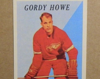 1958/59  Hockey #8 Gordie Howe [] Detroit Red Wings (RP)