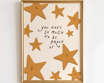Positive Affirmation Wall Art: Mental Health Quote Print, Therapy Office Decor