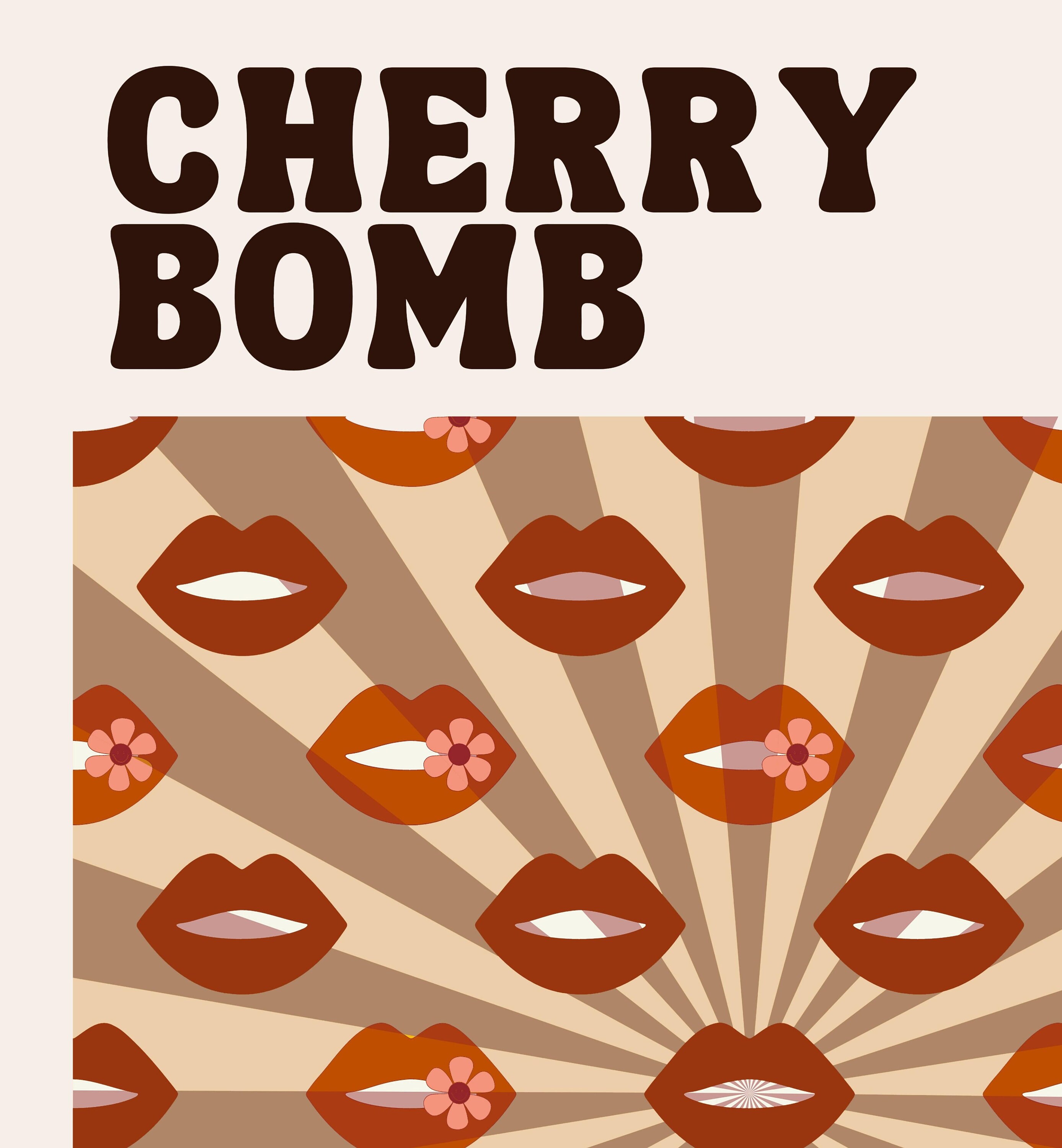 Cherry Bomb Album Cover Print Retro & Vintage Music Poster Etsy