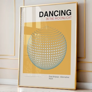 Dancing In The Moonlight Wall Print | Disco Ball Wall Decor | Digital Download Print | Disco Wall Art | Retro Wall Decor | Vintage Art Print
