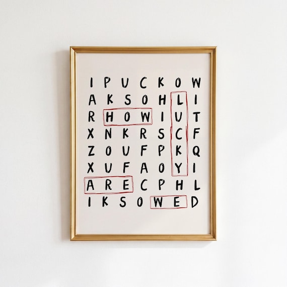 How Lucky Are We Print: Funky Dopamine Wall Art, Maximalist Apartment Decor (Digital Download)