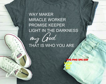 Download Way Maker T Shirt Svg - Jrocks