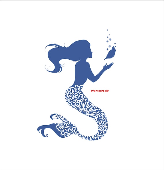 Download Mermaid Svg Mandala Summer Eps Dxf Cut Files Digital File Etsy