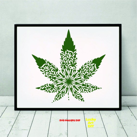Download Marijuana Leaf Svg Mandala Cannabis Summer Weed Cut Files Etsy